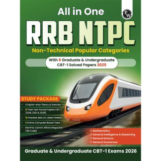 PW All in One RRB NTPC Graduate & Undergraduate CBT-1 2026 Exams l Chapterwise Theory, Short Tricks and Exercises l 21 Past Year Papers (PYQs) 2016, 2021 & 2025 with 10 Practice Sets