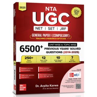 UGC NET Paper 1 Previous Years' Solved Papers (2014-2025) | 6500+ Questions (3000 in book + 3500 online including June 2025) | Arpita Karwa | 12 Years PYQs: Unit-wise and Topic-wise detailed solutions
