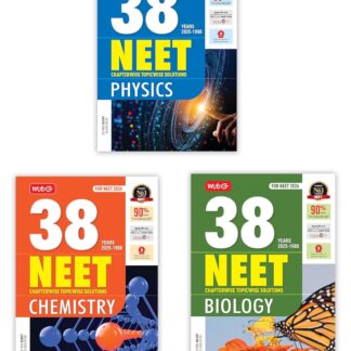 MTG 38 Years NEET Previous Year Solved Question Papers Physics, Chemistry & Biology PYQs Chapterwise Topicwise Solutions For 2025-2026 Exam (Set of 3 ... Free access of Video Solutions & Smart Book